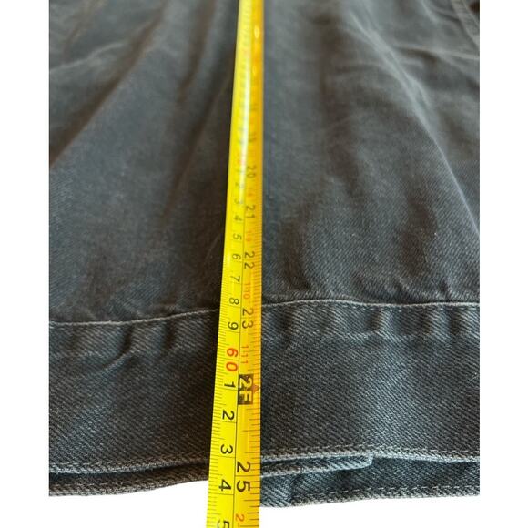 We The Free Jolene Trucker Distressed Denim Jacket Size L Black Goth Streetwear - Picture 6 of 12